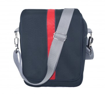 Storite Stylish Nylon Sling Cross Body Travel Office Business Messenger one Side Shoulder Bag for Men Women (Grey, 30x22.8x10 cm)