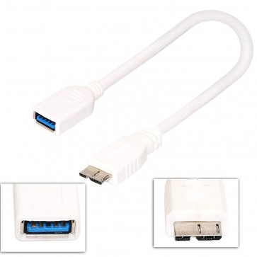 Storite Micro B to Female USB 3.0 OTG Cable for Android Mobile - White