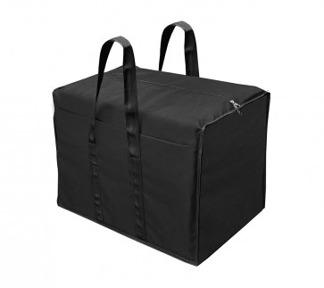 Storite Multi-Purpose Storage/Stationery Paper Storage Bag with Zip and Handle (Black,57x 36.8X 40.5 cm)