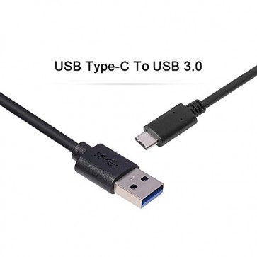 RiaTech USB Type-C to USB-A 3.0 Male Cable Fast Charging & Data Transfer Reversible Connector for All Type C Device