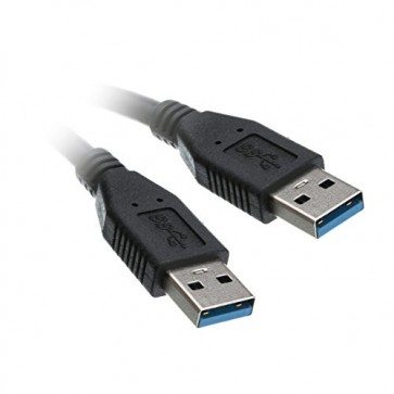 Wholesale USB 3.0 Type A Male to Type A Male Cable (Black) - 3M