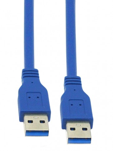 Storite USB 3.0 Type A Male to Type A Male Cable for Data Transfer Hard Drive Enclosures, Printer, Modem, Cameras Printer, Modem, Cameras 1.5m 150 cm-Blue