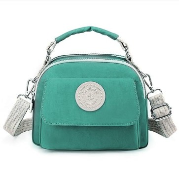 Storite Women's Stylish Small Lightweight Sling Crossbody Shoulder Bag, Portable Handbag Bag With Inner Padded Pocket & Adjustable Strap (21x10x17cm)