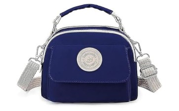 Storite Women's Stylish Small Lightweight Sling Crossbody Shoulder Bag, Portable Handbag Bag With Inner Padded Pocket & Adjustable Strap (21x10x17cm)