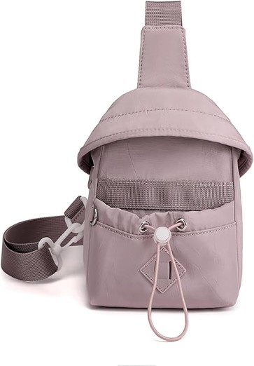 Storite Mini Nylon Lightweight Crossbody Sling Bag for Women, Portable Shoulder Bag with Adjustable Strap for Commuting Travel Outdoor Activities Cycling- (13 x 9 x 20 cm)