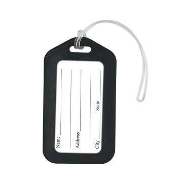 Storite Pack Of 6 Luggage Tags, Smart Tags For Travel Suitcases, Travel Bags Tags For Easily Identification Of Bags (Black), 6 Labels