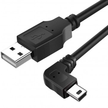 Storite 90 Degree (Right Angle) USB 2.0 A to Mini 5 pin B Cable for External HDDS,Camera and Card Readers- (1.5 Meter-150cm)