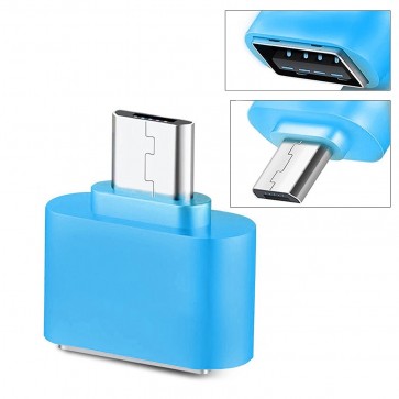 Wholesale Square Micro USB 2.0 OTG Adapter for Smartphones & Tablets (Blue)