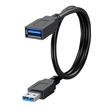 Storite 30cm USB 3.0 Extension Cable Extender SuperSpeed 5 Gbps USB 3.0 Type A Male to USB A Female Extension Cord for Printer, Mouse, Pen Drive 30cm