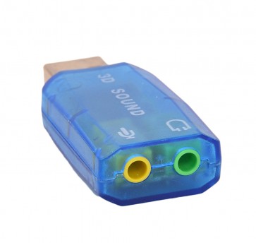 Wholesale 5.1 Channel USB 2.0 Sound Card - Blue