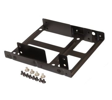 DAHSHA Dual 2.5 Inch to 3.5 Inch Internal Hard Disk Drive SSD/HDD Adapter Mounting Kit Bracket- 35252