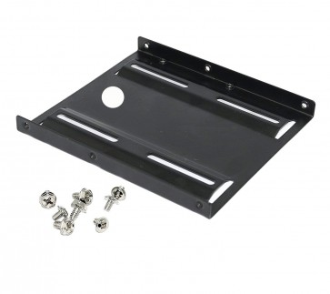 Top Quality 2.5" To 3.5" Bay SSD HDD Notebook Hard Disk Drive Metal Black Mounting Bracket Adapter Tray Kit
