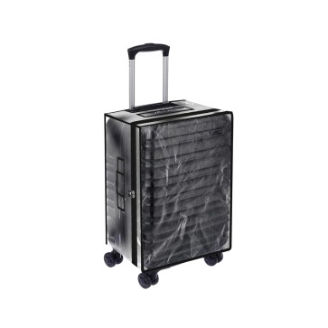 Storite PVC Zippered Clear Pvc Suitcase Covers Protectors, Soft Side Waterproof Dustproof Suitcase Covers Case For Wheeled 8 Spinner Wheel Luggage Trolley Protective Covers (58 X 29 X 41 Cm), Small