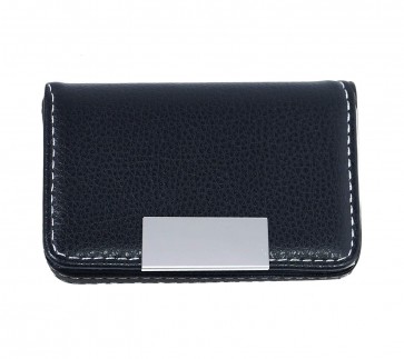 Storite Leather Pocket Sized Business Credit Debit Card Holder Case Wallet -Black