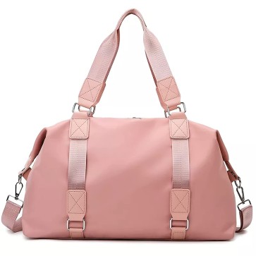 Storite Travel Duffel Bag, Sports Shoulder Bag for Women Travel Bag with Wet Pocket Weekender Overnight Bag for Travel Luggage Bag For Travel - Pink