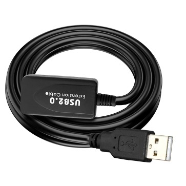 Storite Active 5M USB Extension Cable, USB 2.0, Type A Male to Female, Repeater Cable) - Compatible with Game Consoles, Printer, Camera, Webcam, Flash/Hard Drive, Keyboard
