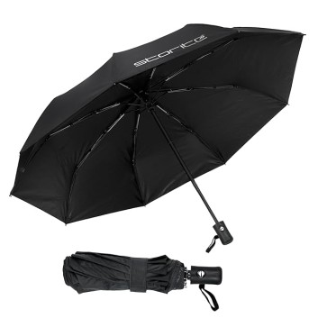 Storite Umbrella for Men - Auto Open/Close Small Size Foldable Umbrella with Travel Cover for Man and women - 3 fold Windproof umbrella - 21 inch