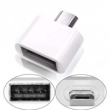 Wholesale Square Micro USB 2.0 OTG Adapter for Smartphones & Tablets (White)