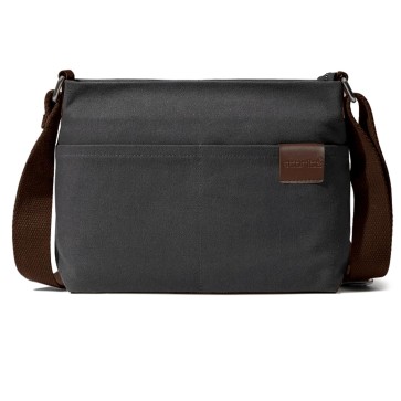 Storite Canvas Sling Cross Body Travel Office Business Satchel Messenger One Side Shoulder Bag for Men & Women - Grey(34 x 11 x 23 Cm, Grey)