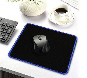 RIATECH Mouse Pad, Water Resistance Coating Natural Rubber Gaming Mouse Pad with Stitched Edges & Non-Slippery Rubber Base -(250 x 210 x 2mm) - Blue Border