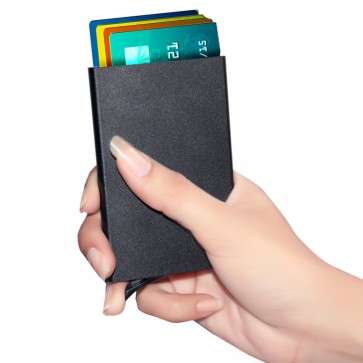 Wholesale Slim Wallet Card Holder for Keeping Business Debit Credit Cards - Black