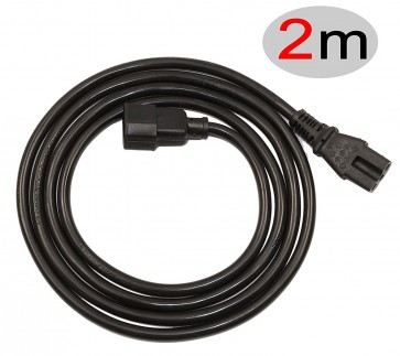 Wholesale Mains Power Cable UK Plug to IEC C13 Male to C14 Female 5 AMP – 2M