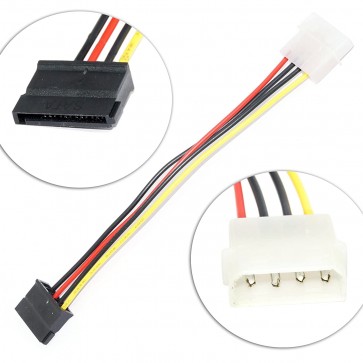 Storite 6inch 4 Pin Molex to SATA Power Cable Adaper