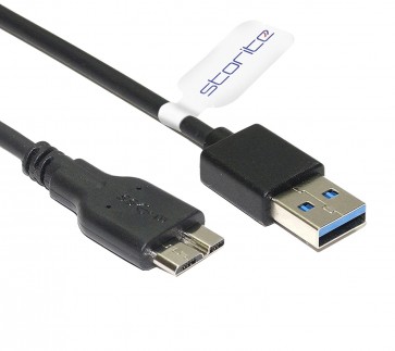 Storite 1 Feet High Speed Micro USB 3.0 Cable A to Micro B for External & Desktop Hard Drives.