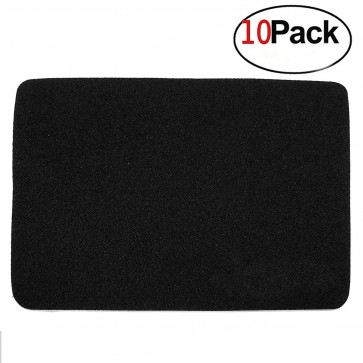 SAITECH IT (10 Pack) 2MM Thickness Speed Rubber Mouse Pad Black 1030 Skid Resistant -Black (8.26 x 6.8 x 0.11 Inch)