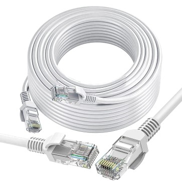 Storite 20 Meter Cat 6 Lan Cable, High Speed Gigabit Internet Network RJ45 Ethernet Patch Cable - Grey