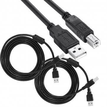 Storite 2 Pack 1.5M High Speed USB Printer Cable USB 2.0 Type A Male to Type B Male Cable Cord