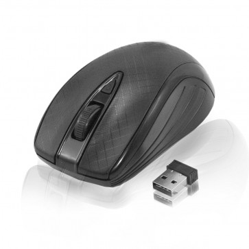 Wholesale Optical Wireless Mouse With CPI Button - Black