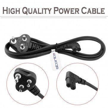 Wholesale 2 Pin Power Cable Cord for Laptop (1.5 Meter) - Black