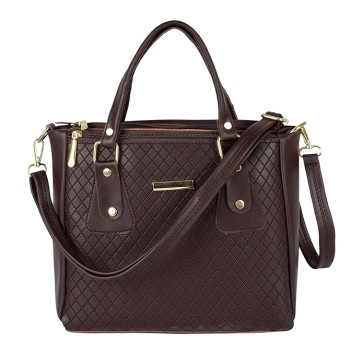 Storite PU Leather Hand Bag | Shoulder Bags for Women with Strap (Dark Brown)