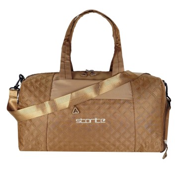 Storite 42 Cm Imported Multi Purpose Travel Duffle Bag for Women with Dry and Wet Pocket, Lightweight Waterproof Luggage Bag with Shoe Compartment (Coffee)