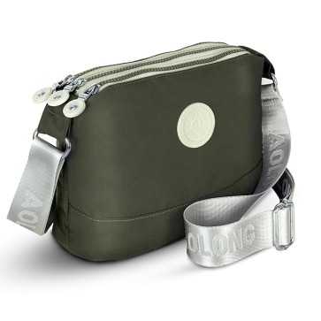 Storite Women's Small Nylon Lightweight Crossbody Shoulder & fashionable Sling Bag,Purses with removable Adjustable Strap gift for girl&women(Grey,21x9x11 Cm)