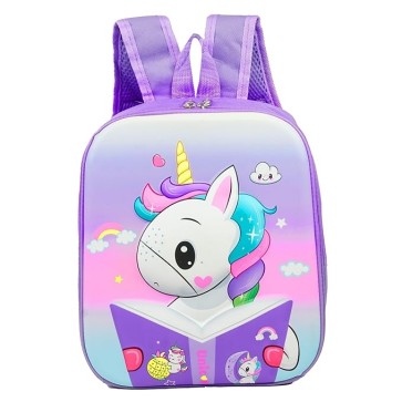 Storite Cute Cartoon Hard Shell School Bag, Sturdy and Water-Resistant, Ideal Backpack for Kids 2-4 year old, Great for Birthdays Gifts