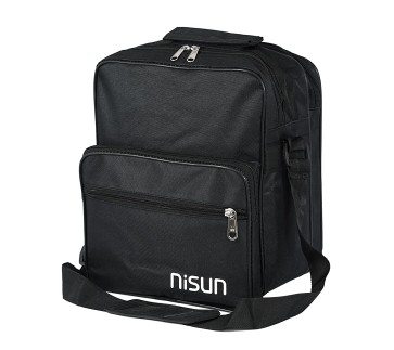 NISUN Multipurpose Tiffin Lunch Bags for Office Travel for Men & Women (28x18x30 cm, Black)
