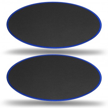 RiaTech Mouse Pad with Stitched Antifray Edges, Non-Slip Rubber Base, Cute Round Water Resistance Coating Mousepad for Computer, Laptop (2PK Round Blue Border Mouse Pad)