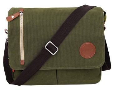Storite Vintage Canvas Sling Cross Body Travel Office Business Satchel Messenger one Side Shoulder Bag for Men & Women-(33 cm x 6.5 cm x 27 cm)