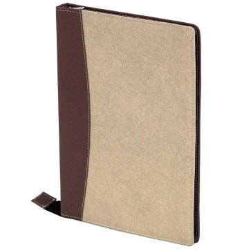 Storite Leather Professional 4 Ring File Folder, Documents Holder, Document Organizer, Portfolio, Certificates Holder With 20 Sleeves To Store A4 And Legal Size Documents (37 X 25Cm), Brown