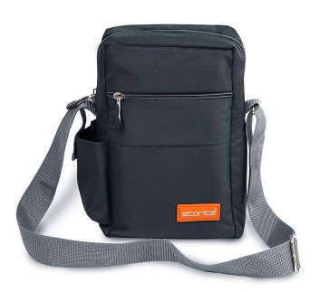 Storite Stylish Nylon Sling Cross Body Travel Office Business Messenger one Side Shoulder Bag for Men Women (25x16x7.5cm) (Dark Grey)