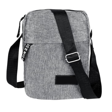 Storite Stylish Padded Mini Sling Cross Body Travel Bag for Men and Women, Side Bag With Adjustable Strap (17 x 4.78 x 19 Cm - Grey)