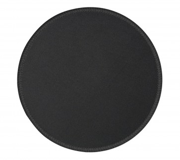 Storite Round Computer Mouse Pad with Stitched Edges & Non-Slip Rubber Base for Gaming Laptop Pc Computer (230mm x 230mm x 2mm) - Black Border