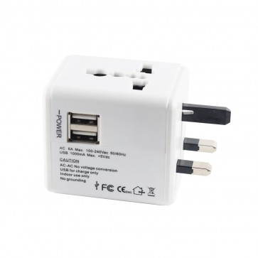 Storite 2 USB International All in One Universal World Wide Travel Plug Adapter Worldwide Adaptor