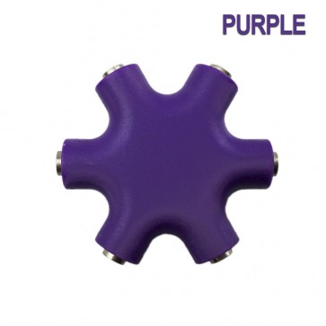 Wholesale 3.5mm Multi Headphone (Rockstar) Splitter Adapter - Purple