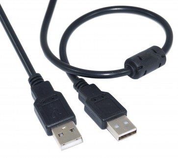Storite USB 2.0 Type A Male to Type A Male Cable (1.3m - 4.2 Foot - 130cm) (Black)