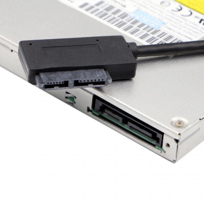 Rom Cable Wholesale USB 2.0 to 7+6 13Pin Slimline SATA Laptop CD/DVD Rom Optical ...