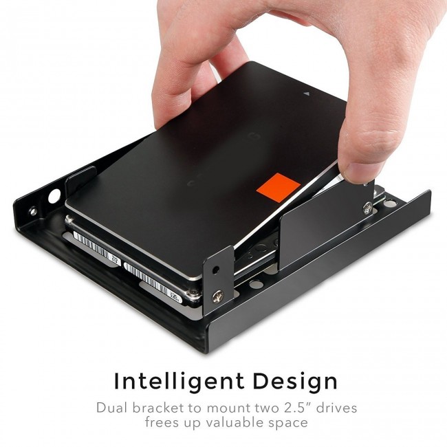 Storite Dual 2.5 inch to 3.5 inch Internal Hard Disk Drive SSD/HDD ...