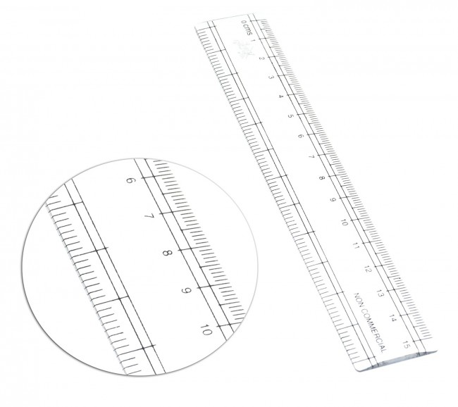 Wholesale Plastic Ruler 6 inch / 15 cm Transparent Straight Measuring ...